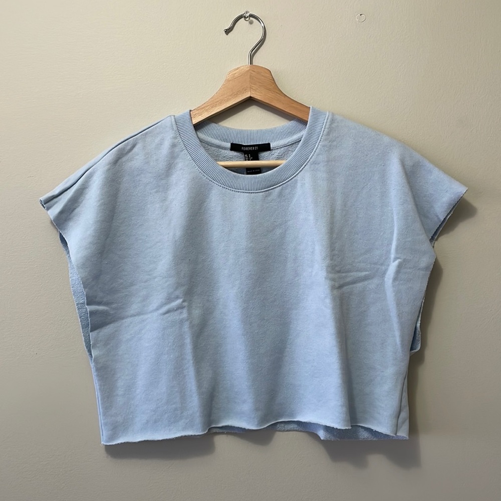 Forever21 Sweatshirt Crop Top